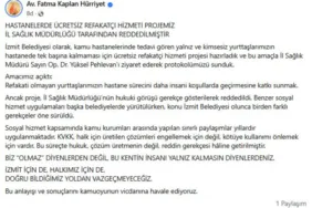 Başkan Hürriyet’in Ücretsiz Refakatçi Projesi Reddedildi