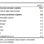 Sosyal Koruma Harcamaları 2024’te Yüzde 84 Arttı