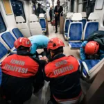 Menemen İZBAN’da Deprem Tatbikatı Gerçekleştirildi