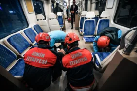 Menemen İZBAN’da Deprem Tatbikatı Gerçekleştirildi