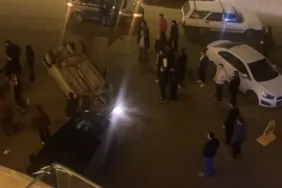 Düzce’de Otomobil Binaya Çarptı: 2 Yaralı!