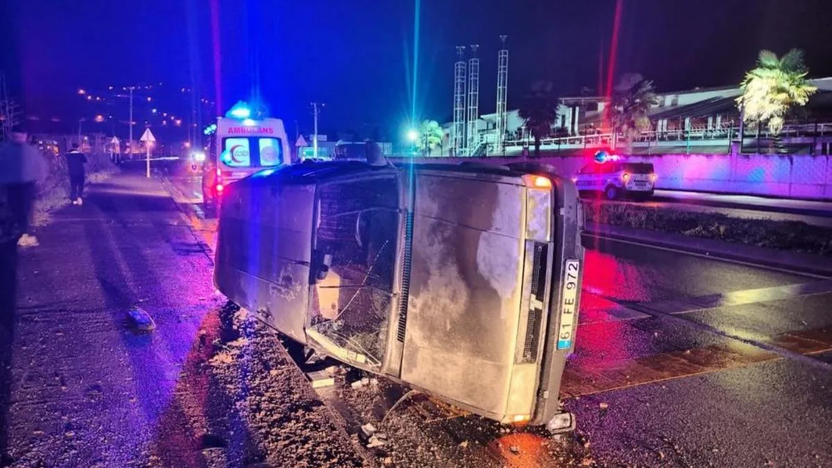 Araklı’da Trafik Kazası: 2 Yaralı