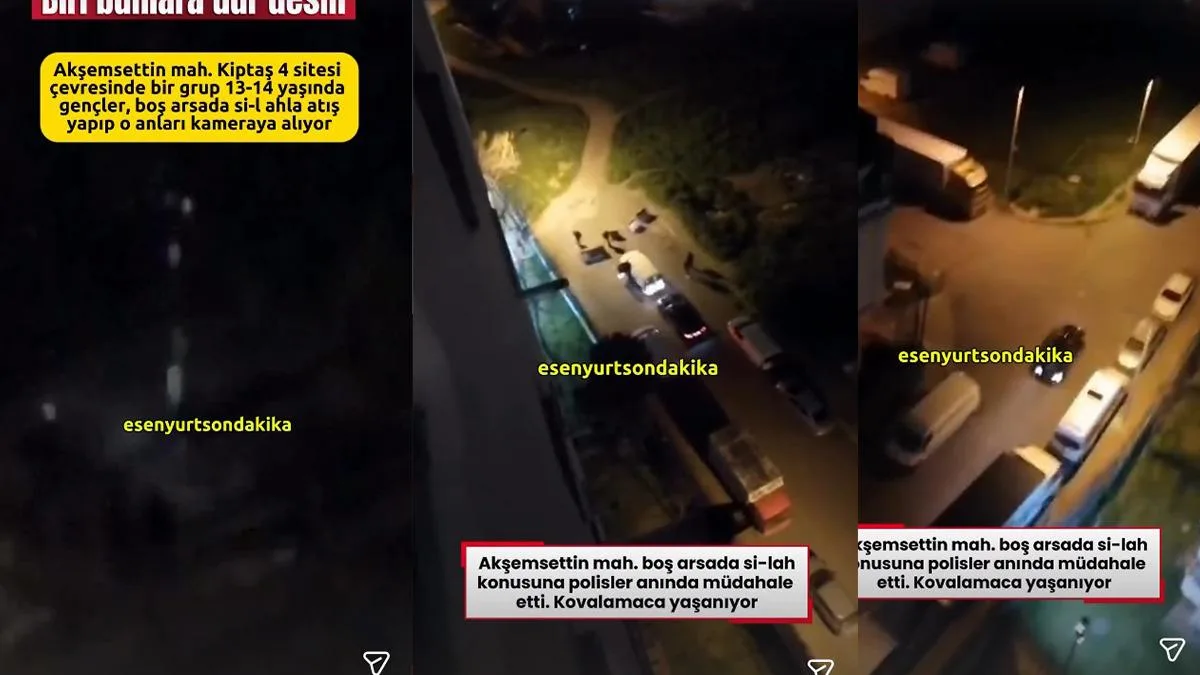 Çocuklar Silahla Atış Talimi Yaptı!