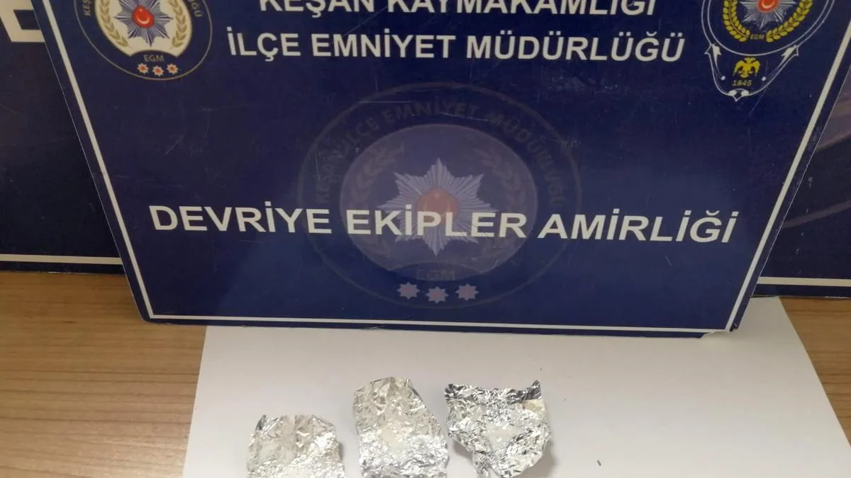 Keşan’da Uyuşturucu Operasyonu: Şüpheli Yakalandı!