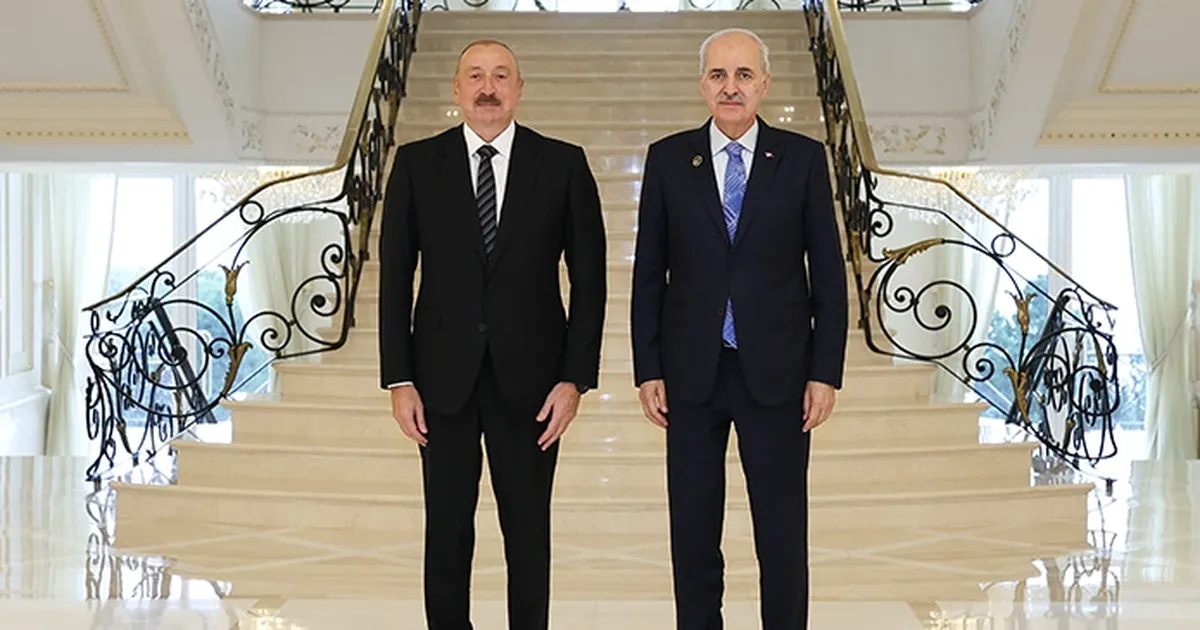 TBMM Başkanı Kurtulmuş, Bakü’de Aliyev ile Buluştu