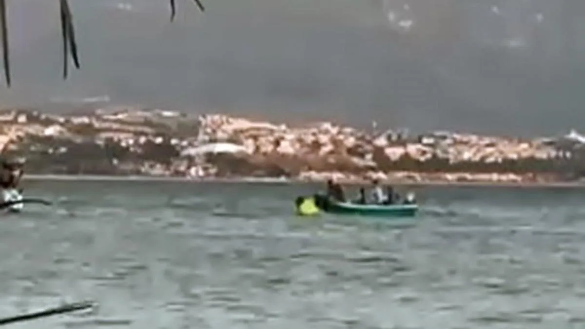 Jet ski kazasında sürücü çarpıcı bir şekilde kurtuldu!