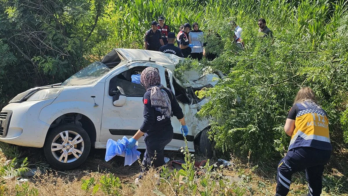 Aksaray’da Devrilen Araçta Korkunç Kaza!