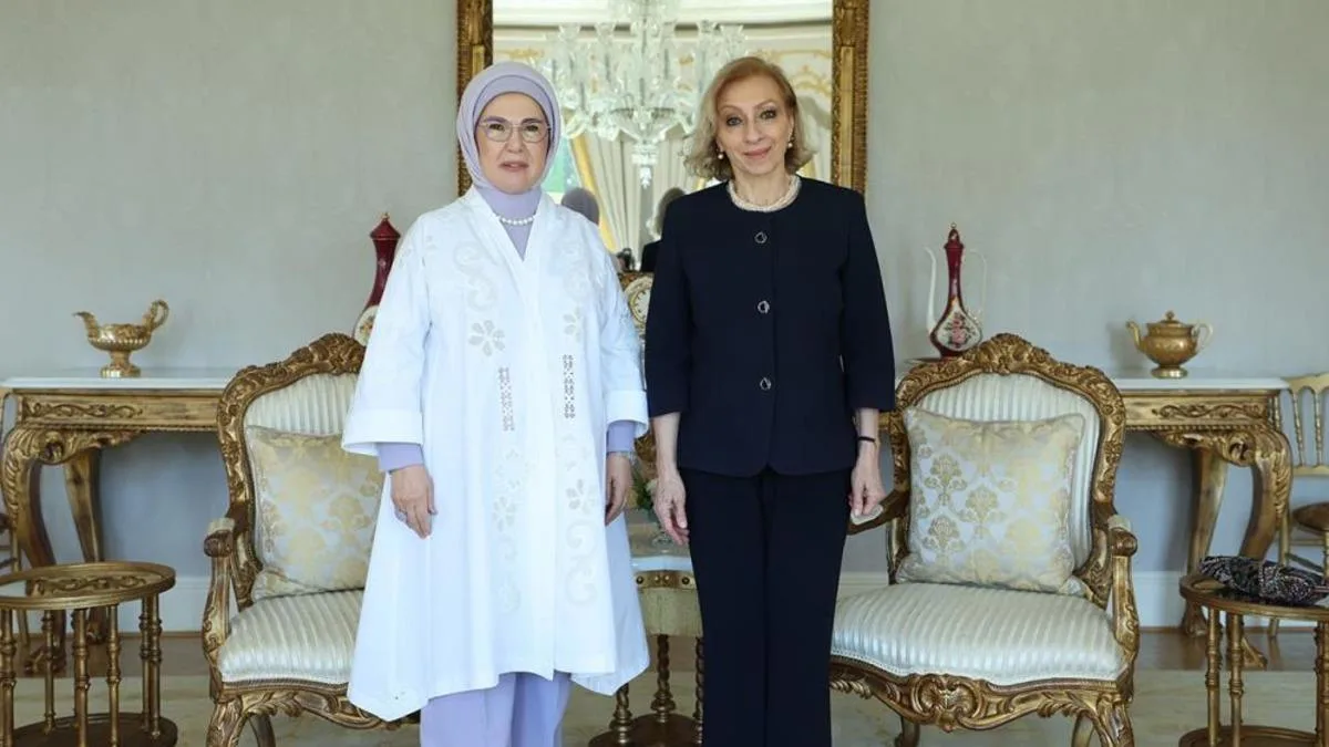 Emine Erdoğan, Lübnan Başbakanı’nın Eşini Ağırladı