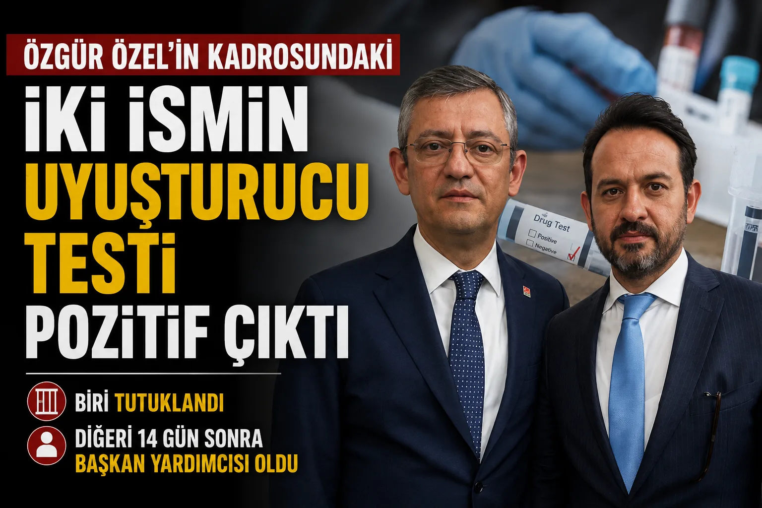 Özgür Özel’in kadrosundaki iki ismin uyuşturucu testi pozitif çıktı!