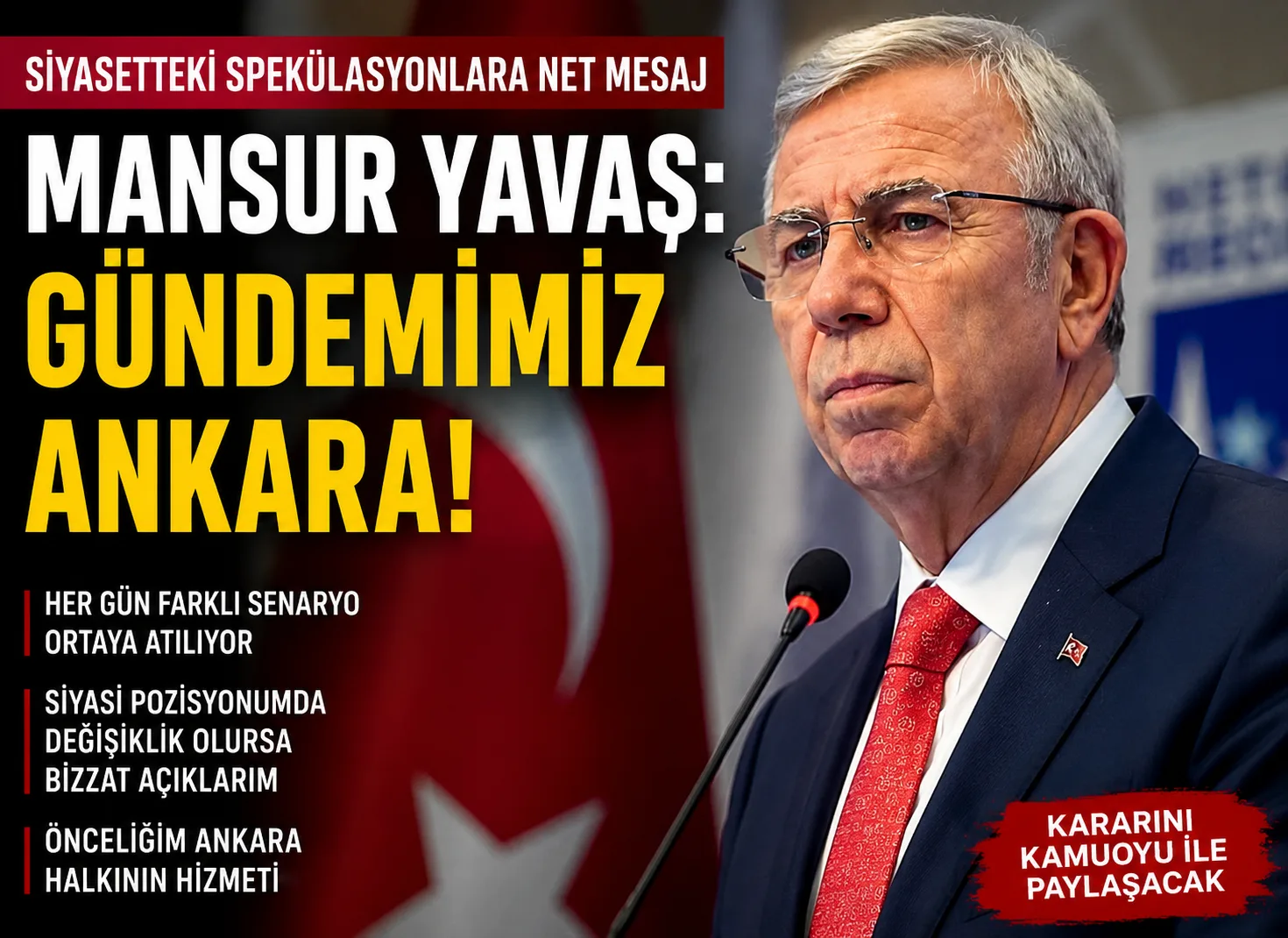 Mansur Yavaş Seçime Girmeyi Planlıyor!
