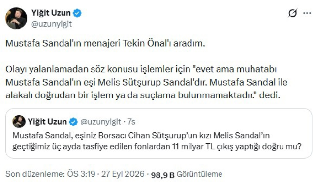 Fon Krizinde Melis Sandal İddiaları Gündemde!